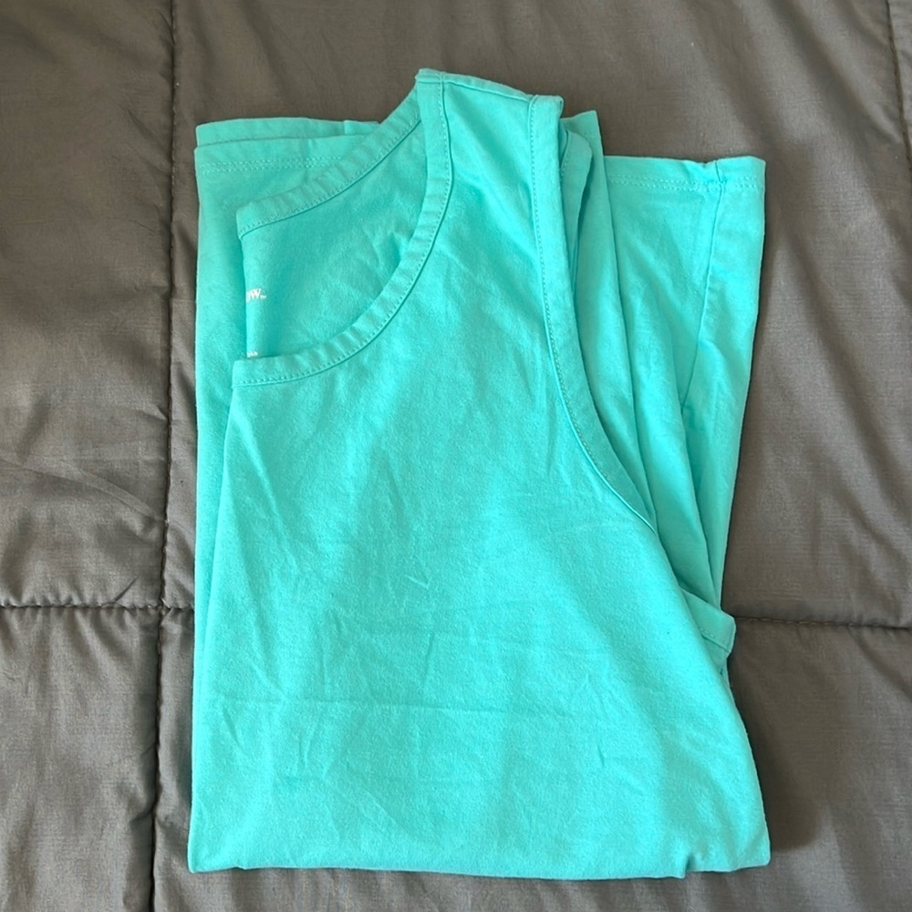 Goodfellow Turquoise Tank Top Standard Fit Size Medium
